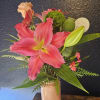 This bouquet will come with bright beautiful Lillies and bright pops of