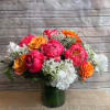 RUNWAY WORTHY MIX OF CORAL CHARM PEONIES, WHITE PEONIES, FREE SPIRIT ROSES