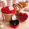 Overflowing with warm, affectionate charm, this flower arrangement is a gift-ready bouquet