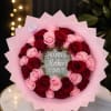 RAMO DE ROSAS Y ESPEJO CON FRASE HAPPY MOTHERS DAY