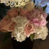 Popular Cube arrangement with soft Whites and Pinks etc