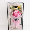 Graduation Pink Bouquet Gift Artificial