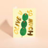 Blank inside
Beautiful bright color
Gold Foil
100lb Heavyweight Cardstock