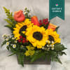 This arrangement is perfect for a bright sunny day. This includes Sunflowers