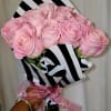 The Blush Romance Rose Bouquet features a delicate palette of blush-toned roses