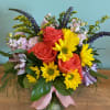 A wonderful mix of colorful flowers and a keepsake mike jug, Make