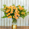 Illuminate any occasion with the Orange Sunset Rose Dream, a spectacular arrangement