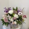 Lush, garden style arrangement.