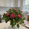 Arrangement measures approximately 19&rdquo;H 
Luxury Peony Bouquet is designed to make Mom
