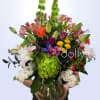 A bold, garden-style bouquet that announces joy at first sight - Crazy