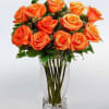 Beautiful Orange Roses Arranged