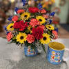 Send a little pick me up with our mug of bright colored