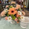 Tender Peaches is a soft and calming floral design. Perfect for those