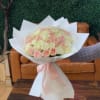 50 long stem pink and white rose bouquet