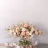 A soft blush, sand color way which express a very gentle lovely