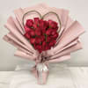 Heart shape 25 rose bouquet Wrapped in our Korean style paper

(Glass vase