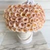 Signature Luxury Suede Box 

50 Shimmer Peach Roses 