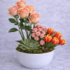 A bold yet refined floral composition that blends soft romance with vibrant