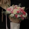 Wicker Basket filled with Designers Choice of an Array of Fresh Cut