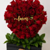 Impresionante arreglo floral en dise&ntilde;o 3D elaborada con 50 a 60 rosas