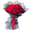 Express your deepest emotions with this breathtaking bouquet of 50 premium red