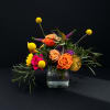Bold expression in shades of orange, hot pink and purple
Premium mixture of