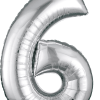 Silver Number 6" Balloon Celebration 

Make any milestone unforgettable with our Number