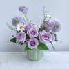 Violet not purple. Cool and pastel.