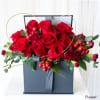 This modern floral gift box is a classy way of expressing your