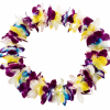 Single multi color lei, using blue, purple, yellow, pink
(Only available for pick