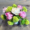 A simple and beautiful arrangement of seasonal peonies!