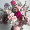 A graceful blend of soft blush and rich rosy pink blooms, Lady