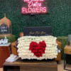 100 high quality Ecuadorian red and white roses in just for you