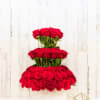  An amazing arrangement three tiers high with over 100 stems of