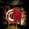This showstopper pieces is sure to stand out. Beautifully arranged with over