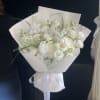 Simply divine! Our "Pure White Cloud" bouquet blends premium white roses and