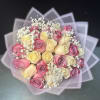 25 PURPLE ROSES AND WHITE ROSES
WHITE PAPER (THE DESIGN OF PAPER WILL