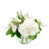 Desire a floral arrangement designed elegantly in a simple color palette? This