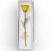 A real rose preserved to last and then trimmed with real 24kt
