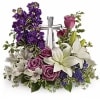 A serene and heartfelt keepsake stone heart arrangement featuring a soft blend