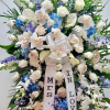 Calla lily.  Cymbidium.  Delphinium. Roses. Snap 