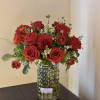 "Heartbeat of Love" is a stunning and passionate flower arrangement that embodies