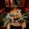  This floral package includes two large tropical floral towers and one