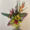 This tropical Zen arrangement will fascinate you with our exotic blooms 