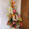 A plethora of fresh tropical blooms locally grown in the islands of