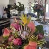 This two piece exotic centerpiece package is perfect for any party get