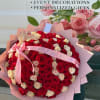 Make a grand statement with our luxury Buchon Bouquet featuring 100 premium
