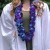 This is a double orchid Lei. Please Specify if you would like