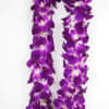 A beautiful, premium, bombay (purple) double orchid lei! All the way from