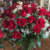 Spectacular! Gorgeous! 48 premium lush red roses, surrounded with soft clouds of